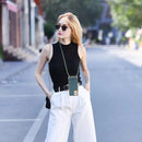 Electroplating TPU Four-Corner Shockproof Protective Case with Lanyard For iPhone 12 Pro Max(White)