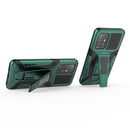 For OPPO F19 Pro+ 5G War Chariot Series Armor All-inclusive Shockproof PC + TPU Protective Case with Invisible Holder(Green)