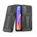 For OPPO F19 Pro+ 5G War Chariot Series Armor All-inclusive Shockproof PC + TPU Protective Case with Invisible Holder(Black)