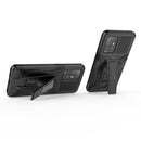 For OPPO F19 Pro+ 5G War Chariot Series Armor All-inclusive Shockproof PC + TPU Protective Case with Invisible Holder(Black)