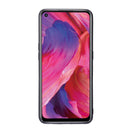For OPPO A74 4G Double Buckle PU + TPU Shockproof Magnetic Protective Case with Card Slot & Holder(Blue)