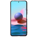 For Xiaomi Redmi Note 10 Pro Max Double Buckle PU + TPU Shockproof Magnetic Protective Case with Card Slot & Holder(Black)