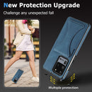 For Samsung Galaxy S20 Ultra-thin Shockproof Protective Case with Holder & Metal Magnetic Function(Blue)