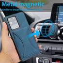 For Samsung Galaxy S20 Ultra-thin Shockproof Protective Case with Holder & Metal Magnetic Function(Blue)