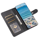 For Huawei P50 Pro Embossed Happy Cat Pattern Horizontal Flip Leather Case with Holder & Card Slots & Wallet(Black)
