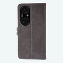For Huawei P50 Pro Embossed Happy Cat Pattern Horizontal Flip Leather Case with Holder & Card Slots & Wallet(Grey)