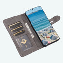 For Huawei P50 Pro Embossed Happy Cat Pattern Horizontal Flip Leather Case with Holder & Card Slots & Wallet(Grey)
