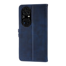 For Huawei P50 Pro Embossed Happy Cat Pattern Horizontal Flip Leather Case with Holder & Card Slots & Wallet(Blue)