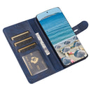 For Huawei P50 Pro Embossed Happy Cat Pattern Horizontal Flip Leather Case with Holder & Card Slots & Wallet(Blue)
