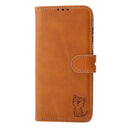 For Huawei P50 Pro Embossed Happy Cat Pattern Horizontal Flip Leather Case with Holder & Card Slots & Wallet(Yellow)