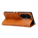 For Huawei P50 Pro Embossed Happy Cat Pattern Horizontal Flip Leather Case with Holder & Card Slots & Wallet(Yellow)