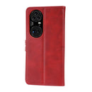 For Huawei P50 Pro Embossed Happy Cat Pattern Horizontal Flip Leather Case with Holder & Card Slots & Wallet(Red)