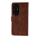 For Huawei P50 Pro Embossed Happy Cat Pattern Horizontal Flip Leather Case with Holder & Card Slots & Wallet(Brown)