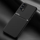 For OPPO Realme GT 5G Classic Tilt Strip Grain Magnetic Shockproof PC + TPU Case(Black)