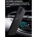 For OPPO Realme GT 5G Classic Tilt Strip Grain Magnetic Shockproof PC + TPU Case(Black)