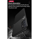 For Samsung Galaxy A52 4G / 5G Classic Tilt Strip Grain Magnetic Shockproof PC + TPU Case(Green)