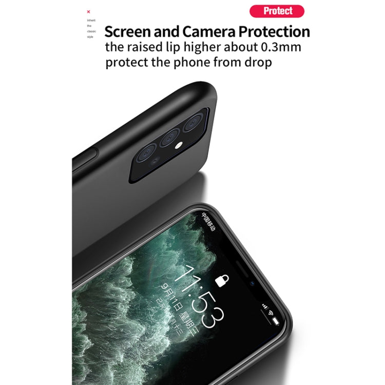 For Samsung Galaxy A52 4G / 5G Classic Tilt Strip Grain Magnetic Shockproof PC + TPU Case(Blue)