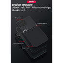 For Xiaomi Mi 11 Lite 5G Classic Tilt Strip Grain Magnetic Shockproof PC + TPU Case(Black)