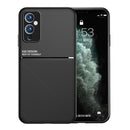 For OnePlus 9 Pro Classic Tilt Strip Grain Magnetic Shockproof PC + TPU Case(Red)