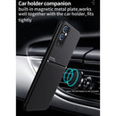 For OnePlus 9 Pro Classic Tilt Strip Grain Magnetic Shockproof PC + TPU Case(Red)