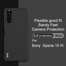 For Sony Xperia 10 III IMAK UC-3 Series Shockproof Frosted TPU Protective Case(Black)