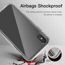 Shockproof Transparent TPU Airbag Protective Case For iPhone X / XS