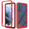 For Samsung Galaxy S21 FE Starry Sky Solid Color Series Shockproof PC + TPU Protective Case(Red)