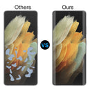 For Samsung Galaxy S21 Ultra 5G 2pcs 3D Curved Silk-screen PET Full Coverage Protective Film(Transparent)