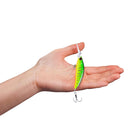 HENGJIA 10 PCS Long Throw Bionic Cocked Mouth Fake Bait Fishing Three-jaw Treble Hooks(4