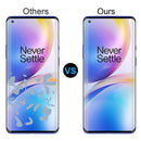 For OnePlus 8 Pro 2 PCS 3D Curved Silk-screen PET Full Coverage Protective Film(Black)
