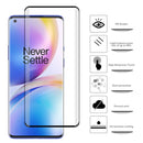 For OnePlus 8 Pro 2 PCS 3D Curved Silk-screen PET Full Coverage Protective Film(Black)