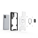 For Samsung Galaxy A51 5G Space PC+TPU Ring Holder Protective Case(White)