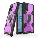 For Samsung Galaxy A51 5G Space PC+TPU Ring Holder Protective Case(Purple)