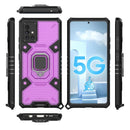 For Samsung Galaxy A51 5G Space PC+TPU Ring Holder Protective Case(Purple)