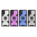 For Samsung Galaxy A51 5G Space PC+TPU Ring Holder Protective Case(Purple)