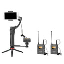 Saramonic UwMic9 Kit2 Broadcast Interview UHF Dual Channels Wireless Lavalier Microphone System