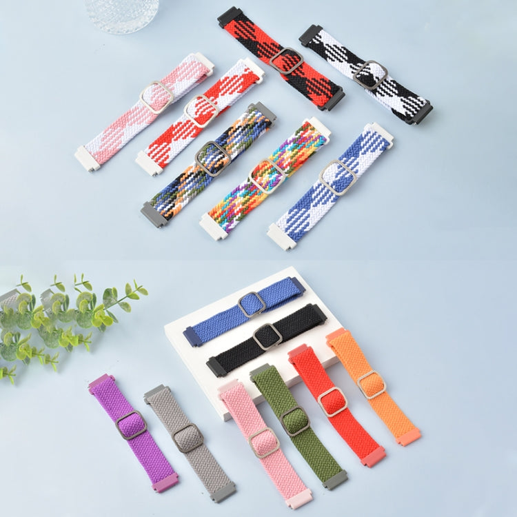 For Huawei Watch 3 / 3 Pro Adjustable Nylon Braided Elasticity Watch Band(Blue)