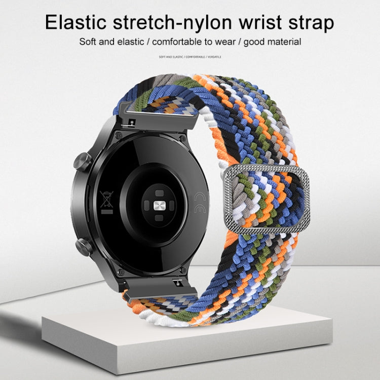 For Huawei Watch 3 / 3 Pro Adjustable Nylon Braided Elasticity Watch Band(Pink)