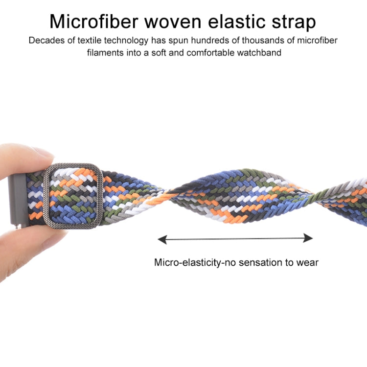 For Huawei Watch 3 / 3 Pro Adjustable Nylon Braided Elasticity Watch Band(Grey)