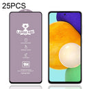 For Samsung Galaxy A52 4G 25 PCS 9H HD Large Arc High Alumina Full Screen Tempered Glass Film