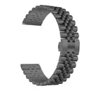 For Huawei Watch 3 / 3 Pro Five Beads Steel Watch Band(Black)