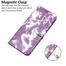 For Huawei P50 Cloud Fog Pattern Horizontal Flip Leather Case with Holder & Card Slot & Wallet(Purple)