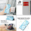 For Huawei P50 Cloud Fog Pattern Horizontal Flip Leather Case with Holder & Card Slot & Wallet(Sky Blue)