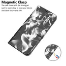 For Huawei P50 Cloud Fog Pattern Horizontal Flip Leather Case with Holder & Card Slot & Wallet(Black)