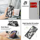 For Huawei P50 Cloud Fog Pattern Horizontal Flip Leather Case with Holder & Card Slot & Wallet(Black)