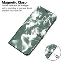 For Huawei P50 Pro Cloud Fog Pattern Horizontal Flip Leather Case with Holder & Card Slot & Wallet(Dark Green)