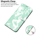 For Huawei P50 Pro Cloud Fog Pattern Horizontal Flip Leather Case with Holder & Card Slot & Wallet(Mint Green)
