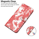 For Huawei P50 Pro Cloud Fog Pattern Horizontal Flip Leather Case with Holder & Card Slot & Wallet(Red)