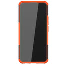 For OPPO Realme 8 / 8 Pro Tire Texture Shockproof TPU+PC Protective Case with Holder(Orange)