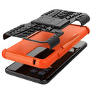 For OPPO Realme 8 / 8 Pro Tire Texture Shockproof TPU+PC Protective Case with Holder(Orange)